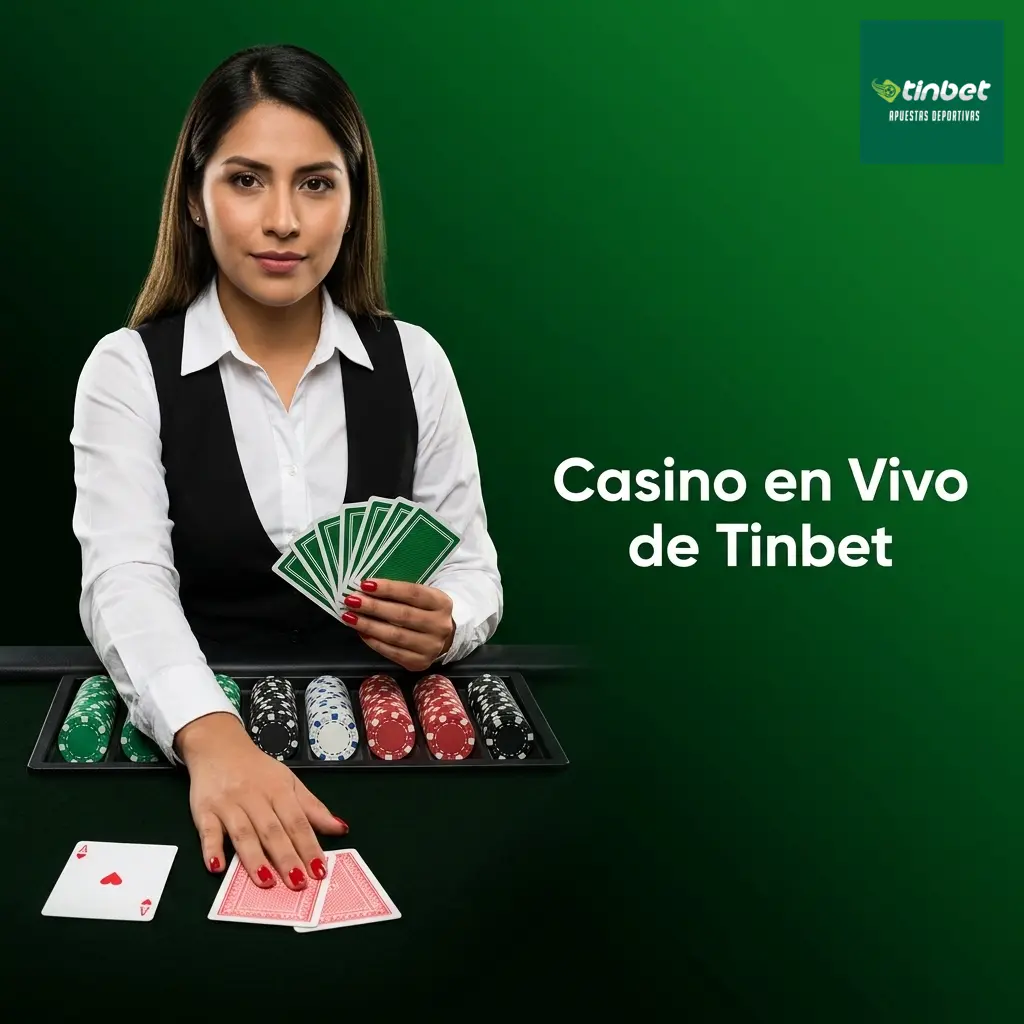 Casino en vivo Tinbet con crupieres reales en HD: ruleta, blackjack, baccarat y póker para jugadores de Perú