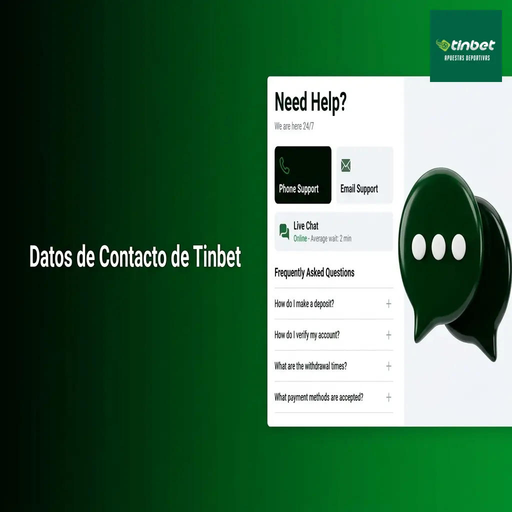 Datos de contacto de Tinbet Perú: chat en vivo, correo electrónico y redes sociales disponibles 24/7