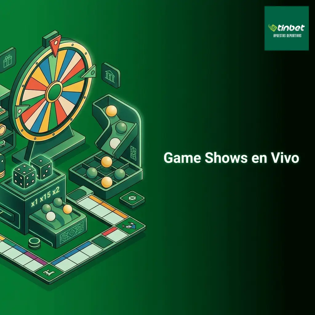Game shows en vivo en Tinbet: Crazy Time, Monopoly Live y más títulos de Evolution con multiplicadores