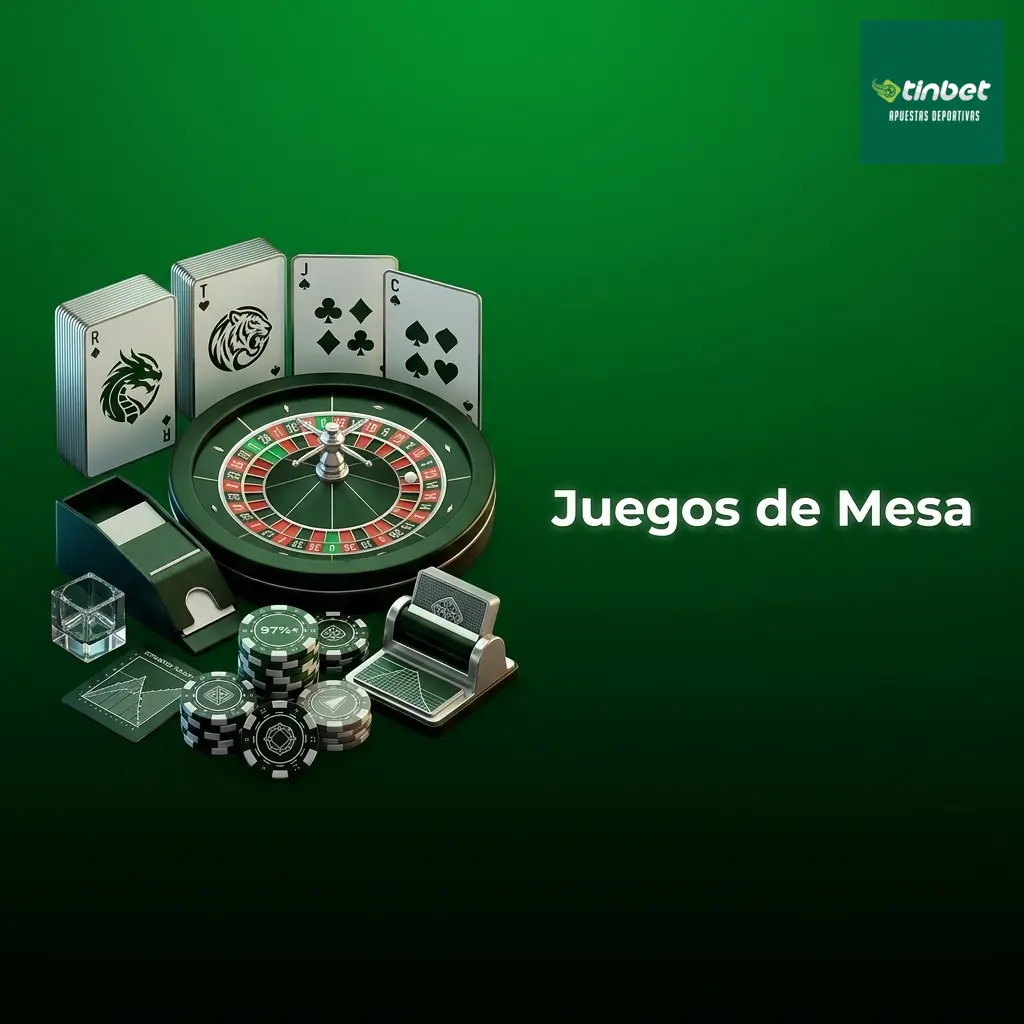 Juegos de mesa en Tinbet: blackjack, baccarat, ruleta europea y póker con retorno superior al 97%