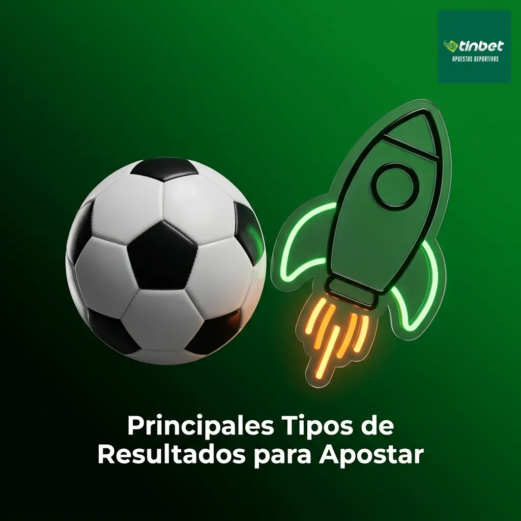 Tipos de resultados para apostar en Tinbet: 1X2, handicap, over under, BTTS, marcador exacto y más