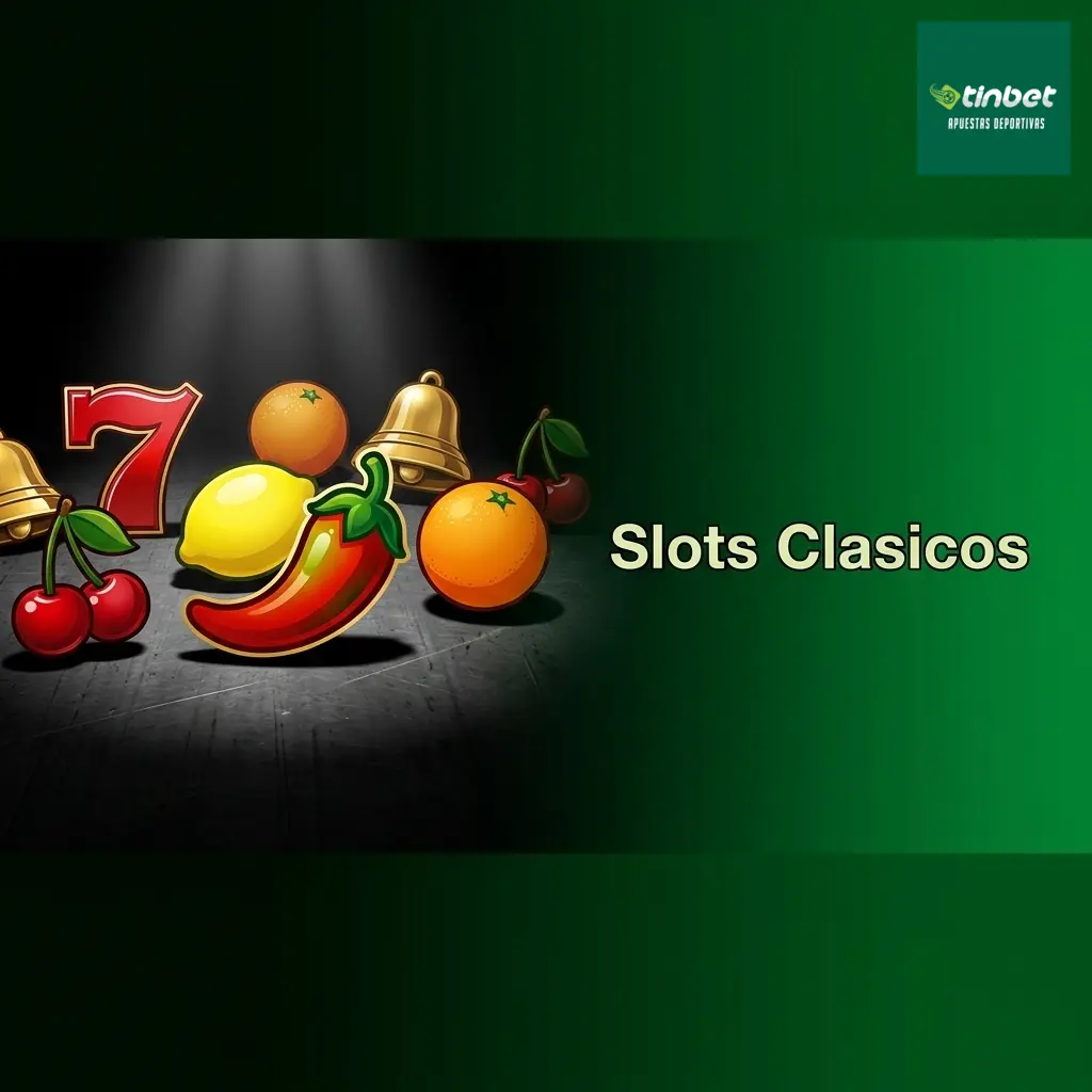 Slots clásicos en Tinbet con 3 rodillos, símbolos de frutas, campanas y 7, ideales para partidas simples y directas.