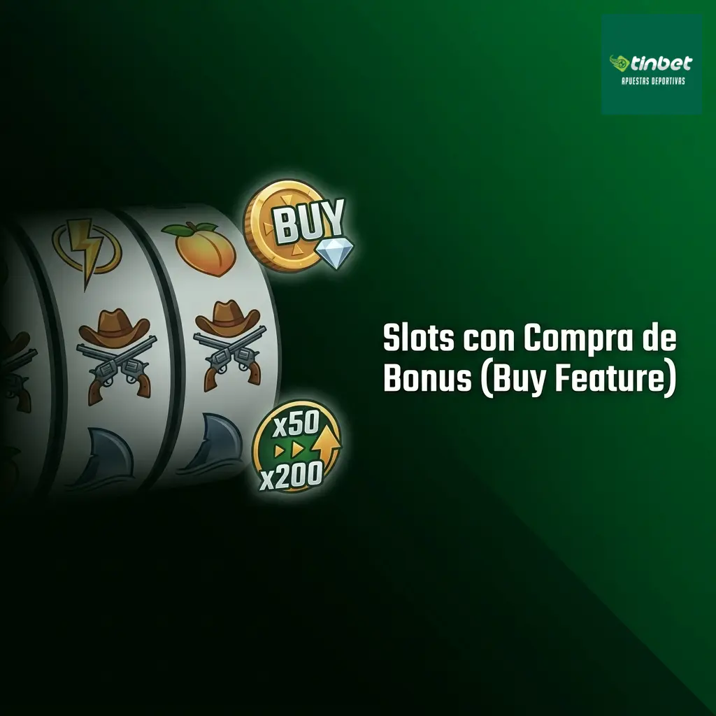 Slots con Buy Feature: accede directamente a la ronda de bonus pagando entre 50x y 200x tu apuesta en Tinbet
