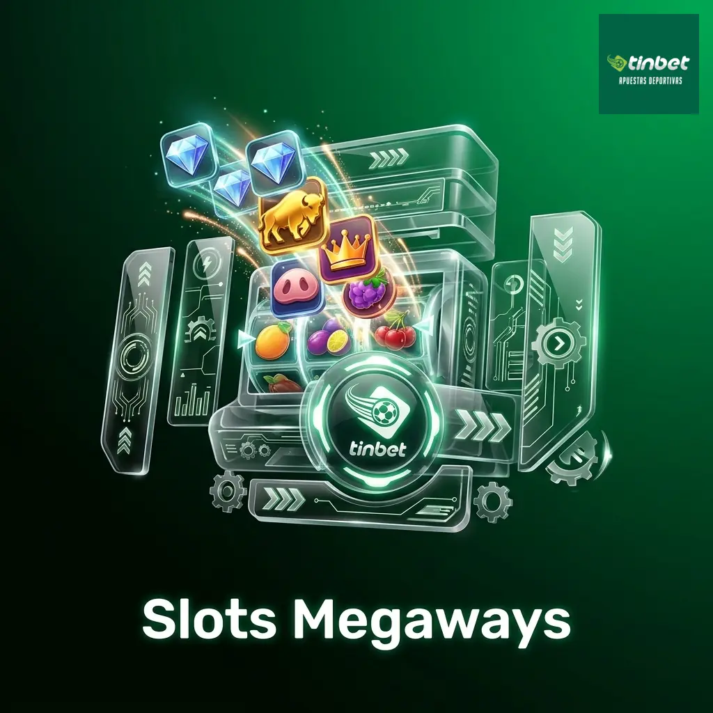 Slots Megaways en Tinbet con hasta 117,649 formas de ganar, rodillos dinámicos y multiplicadores progresivos